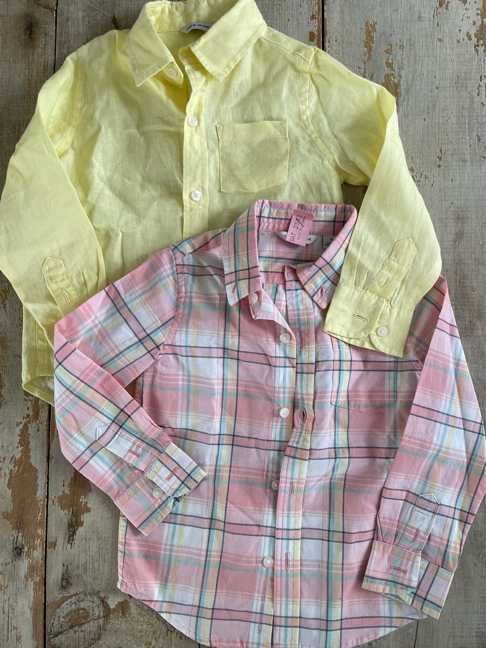 Two lightweight Janie and Jack shirts 2T